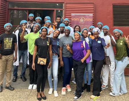Youth in Food participants during an industry company visit